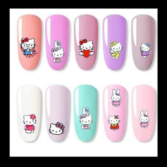 NWT Hello Kitty Nail Art Design Stickers N°1 FRIENDSHIP! - Picture 8 of 14